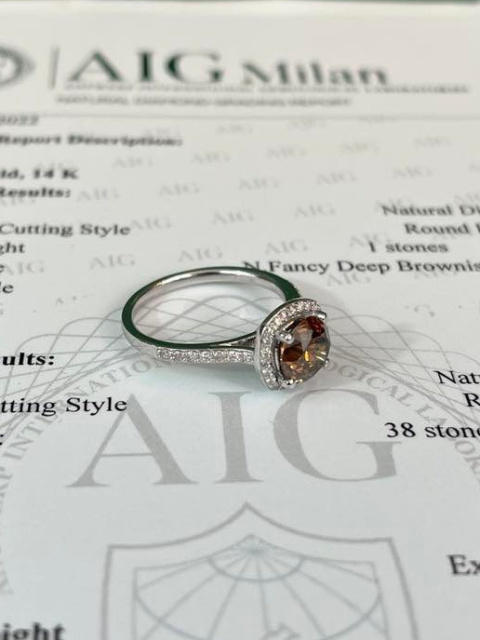 Pierścionek 1,50ct + 0,20ct Pierścionek 1,50ct + 0,20ct