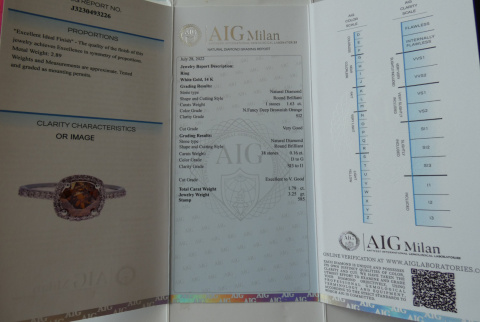 Pierścionek 1,50ct + 0,20ct Pierścionek 1,50ct + 0,20ct