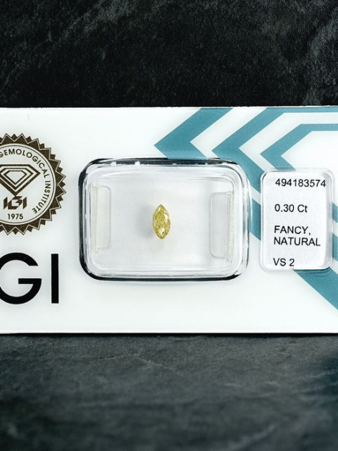 Żółty diament 0,30ct / IGI Żółty diament 0,30ct / IGI