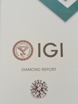 Brylant 1,07ct H/VVS1