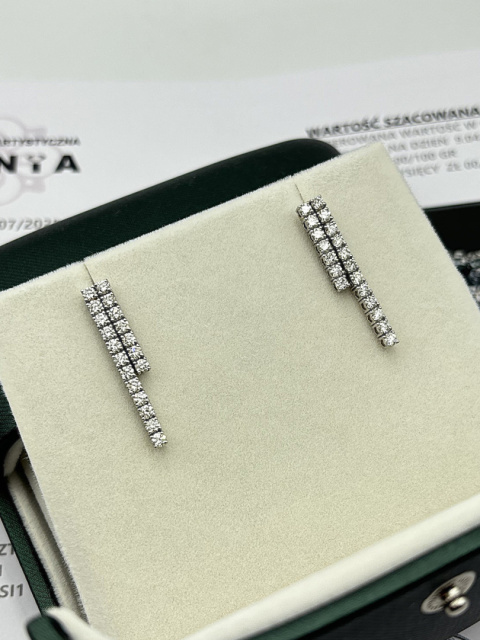 Kolczyki tenisowe 1,90ct