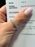 Obrączka 2,85ct
