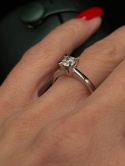 Pierścionek 0,50ct