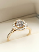 Pierścionek 0,94ct + 0,37ct