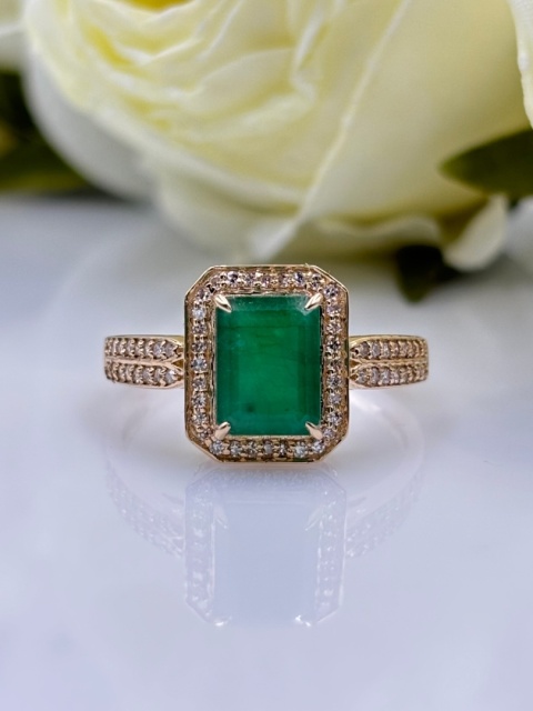 Pierścionek 1,45ct + 0,19ct