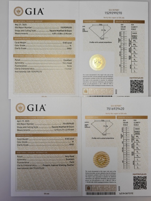 Kolczyki 0,80ct H/VVS1