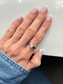 Pierścionek 0,79ct E/VVS2
